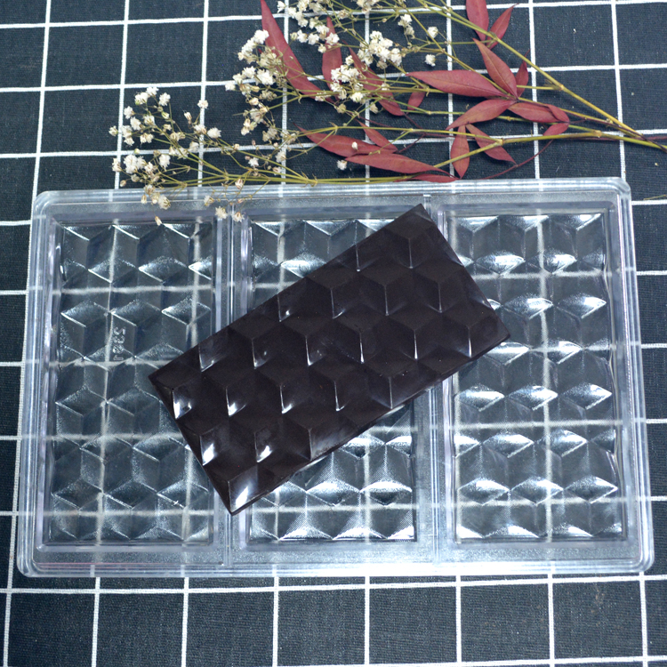 Household Rectangular Custom Chocolate Molds Polycarbonate DIY Customized