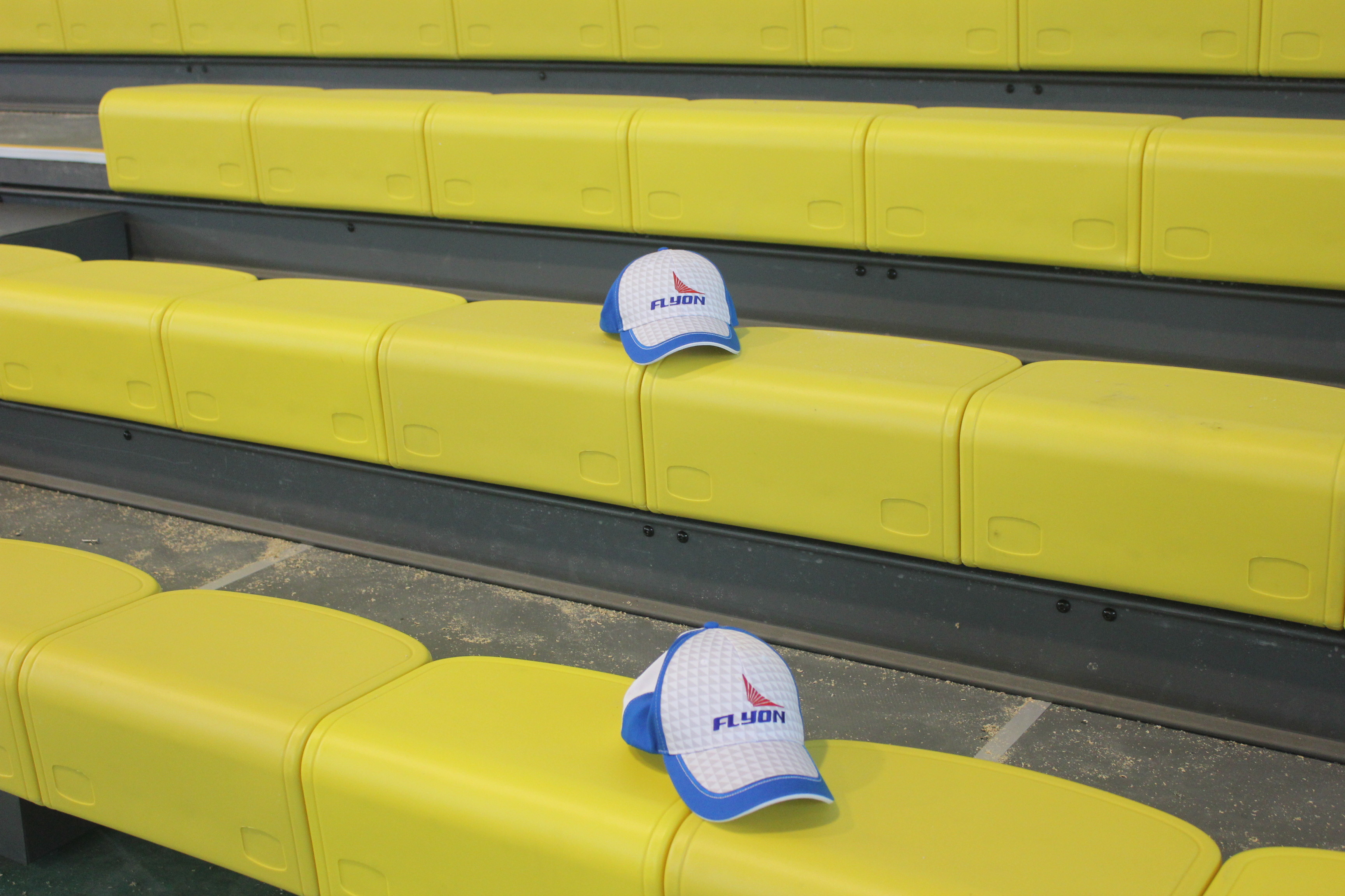 Customized Width And Height Retractable Bleacher Seating Easy Installation Guaranteed