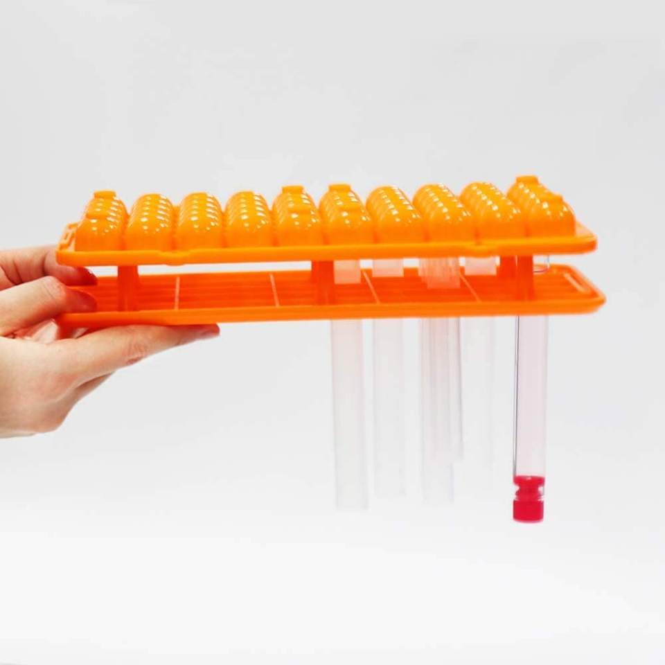 50 Well Plastic Multifunction Test Tube Holder Rack With Silicone