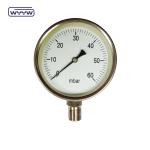 0-15 Kpa MmAq Capsule Pressure Gauge Stainless Steel Bottom Connection