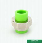 Green ISO15874 Ppr Pipe Accessories Union Size Resistant High Temperatures