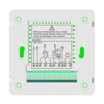 White / Blue Backlight Digital Fan Coil Thermostat Air Conditioning System