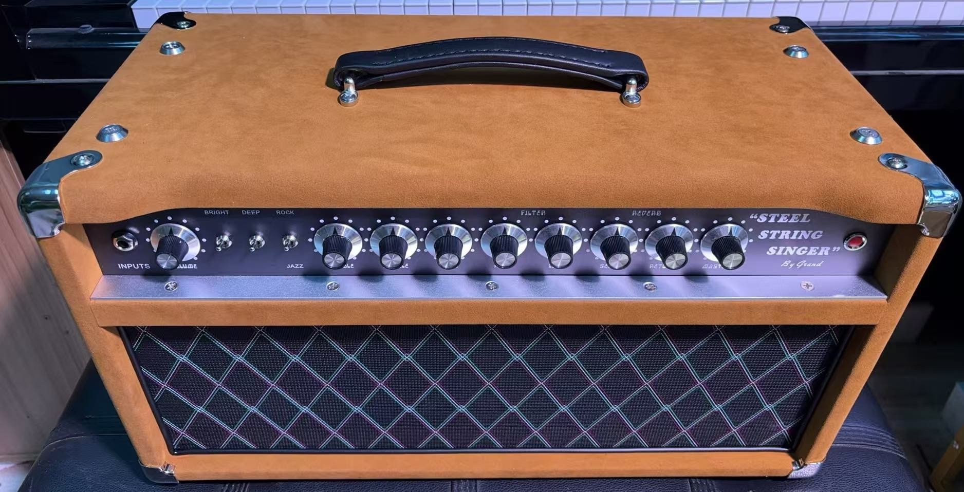 Custom Dumble Steel String Singer Clean Reverb Tone SSS20 ECC83S*5 EH 6V6*2, Handmade Grand Guitar Amp Head 20W 50W 100W Optional