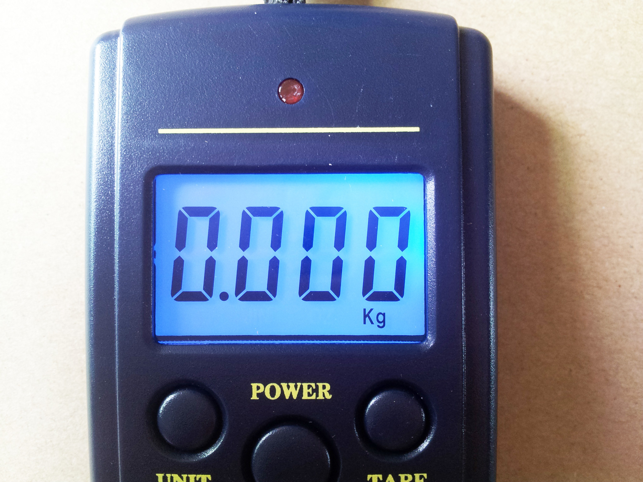 Dark Blue Portable Electronic Luggage Scale With Low Battery Indication