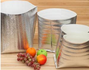 China 20*35cm Disposable Hot Insulated Food Packaging Reflective Insulation Foil wholesale