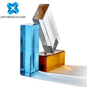 China Decoration Solid Glass Brick , Hot Melt Clear Glass Bricks Blocks wholesale