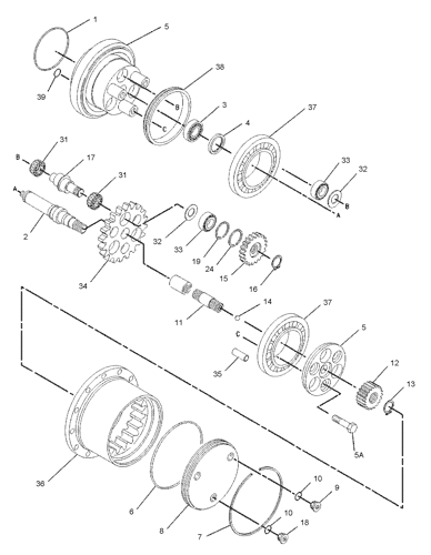 1719329 FINAL DRIVE GP Parts scheme