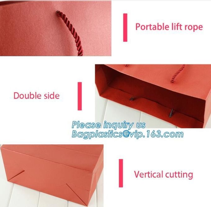Luxury Metal Button Top Quality Gift Brown Paper Bags with Strong Handle,reusable ecofriendly customizable promotional l