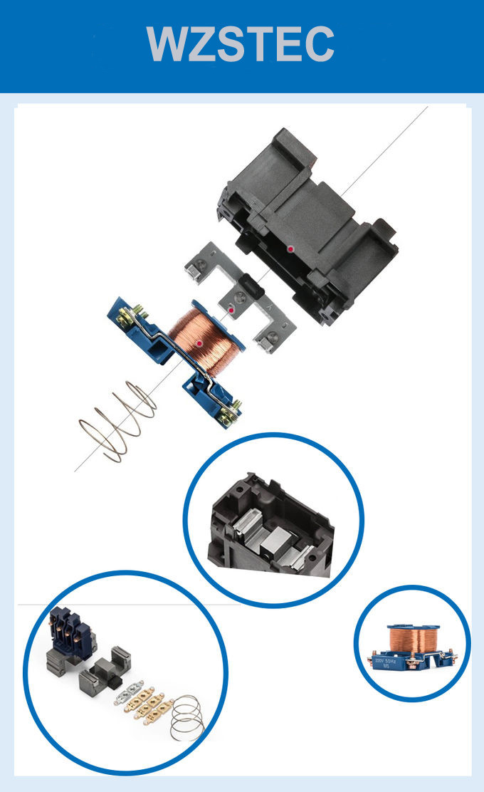 SC1 Copper AC Condenser Contactor 40A In 24V Coil IEC 60947 Standard