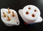 4pins Telflon Gold vacuum Tube Valve Socket For 300B 2A3 801 274A audio amps