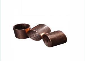 China Sintered Bronze Sleeve Bearing , Graphite Plugged Bushings Good Elongation Rate wholesale