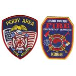 3D Embossed Fire Department Patches