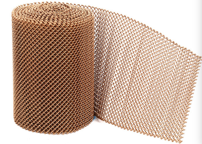 1.2X10MM Fireplace Mesh Curtain , Metal Mesh Curtain Panels For Space Divider