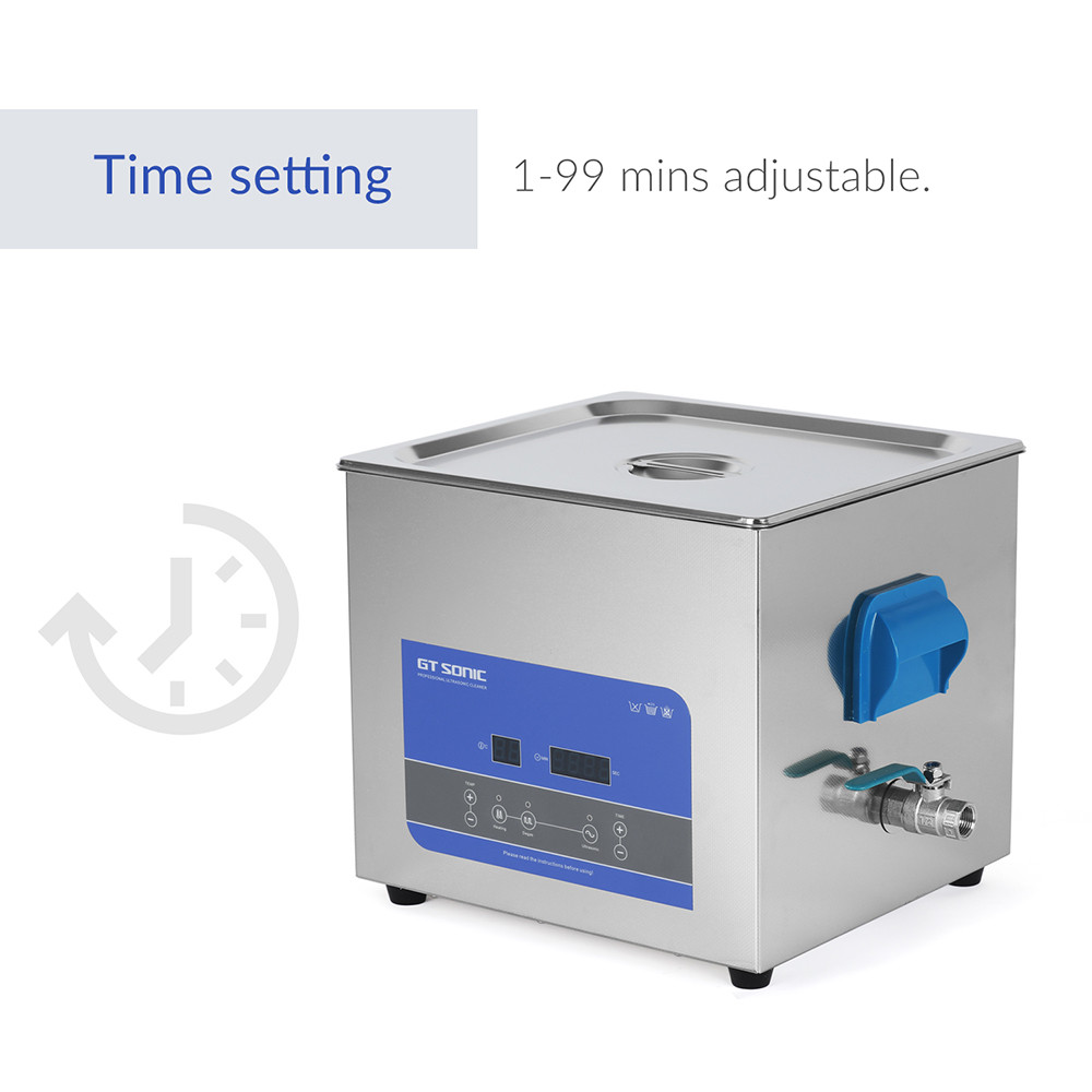 200W Ultrasonic Parts Cleaner For Fruits And Vegetables 13L For Industrial Parts Carburetor
