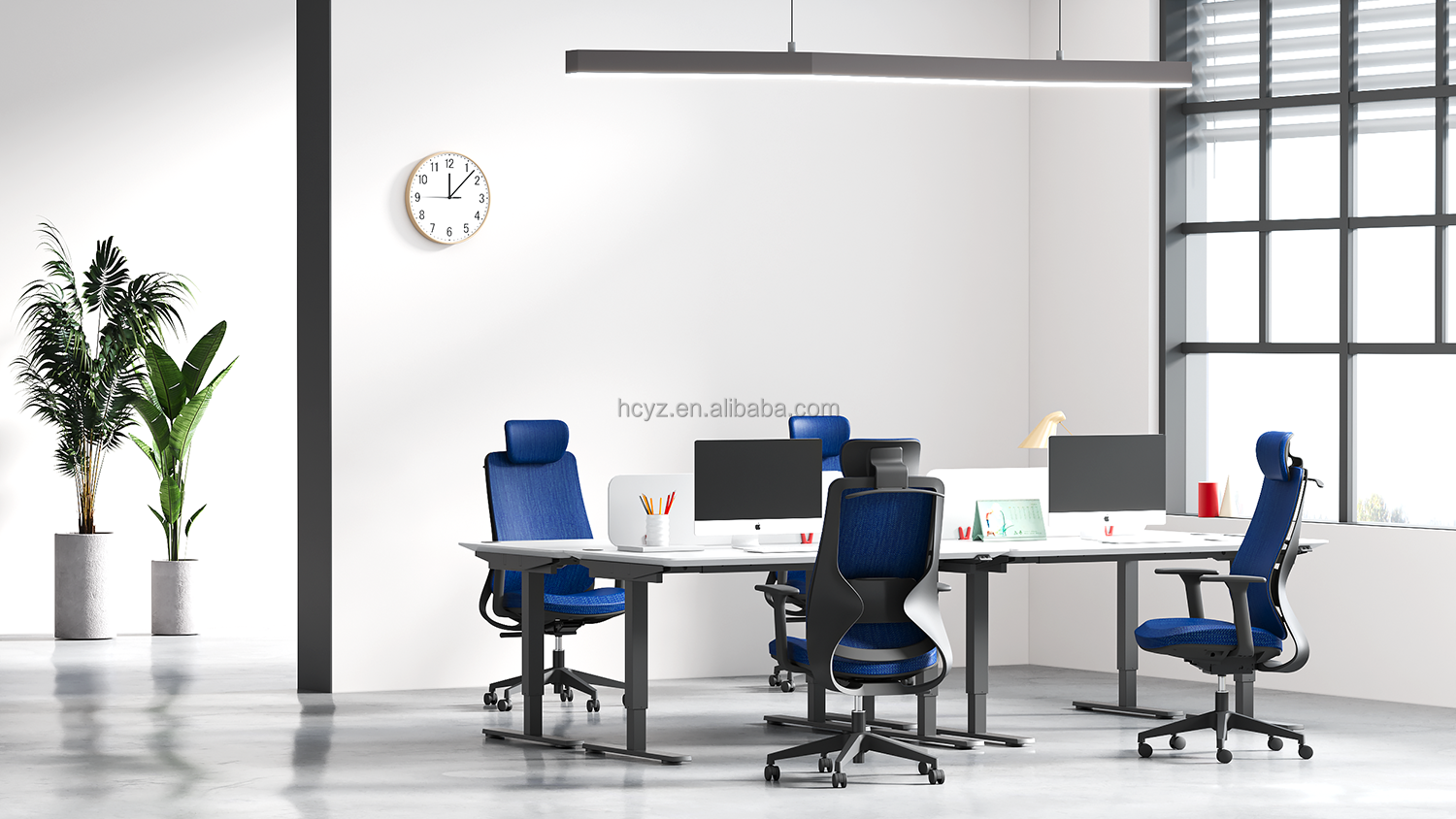 Adjustable Height Swivel Manager Chair Modern Fabric Office Furniture for Executives