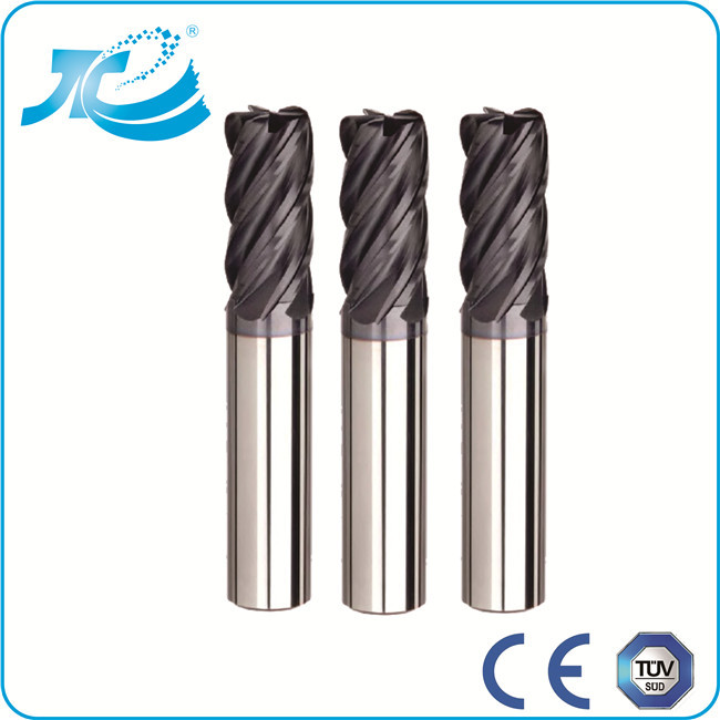 Corner Radius Hard Milling End Mills with Air or Oil Cooling Mode