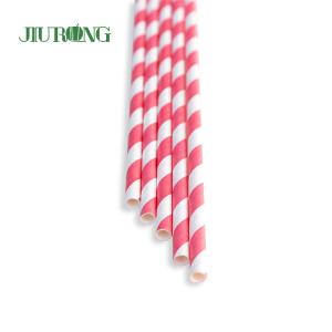 China Fast Food Biodegradable Paper Straw Straight Tube Kraft Paper wholesale