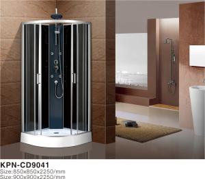 China Shower Cabin with white acrylic tray chrome aluminium wholesale
