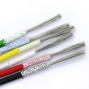 China 1m High Temperature Silicone Wire 0.3mm 1mm 1.5mm 4mm Glass Fiber wholesale