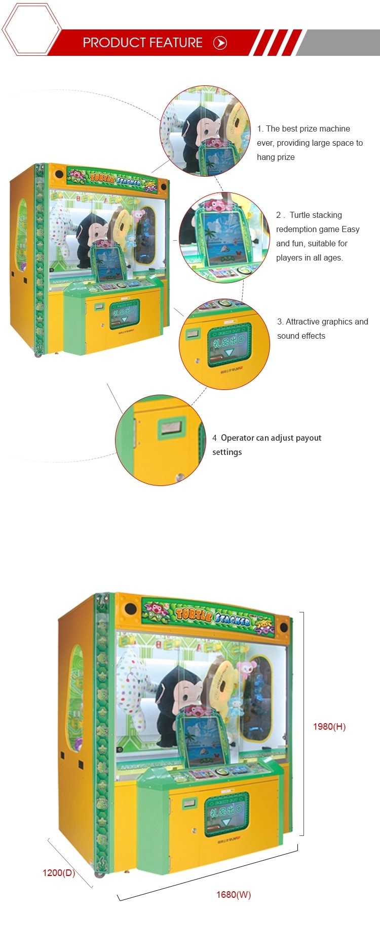 Coin Operated Toy Crane Machine / Gift Electronic Toy Grabber Claw Machine