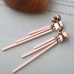 Stainless Steel Tassel Earrings with gold color, women surgical stainless steel