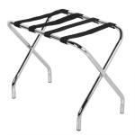 Chrome Folding Metal Tubular Luggage Case Hotel Display Stand