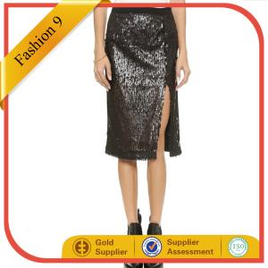 China Sequin Slit Skirt wholesale