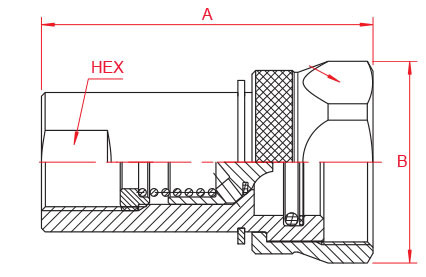 Stainless Steel Female Hydraulic Quick Connect Fittings