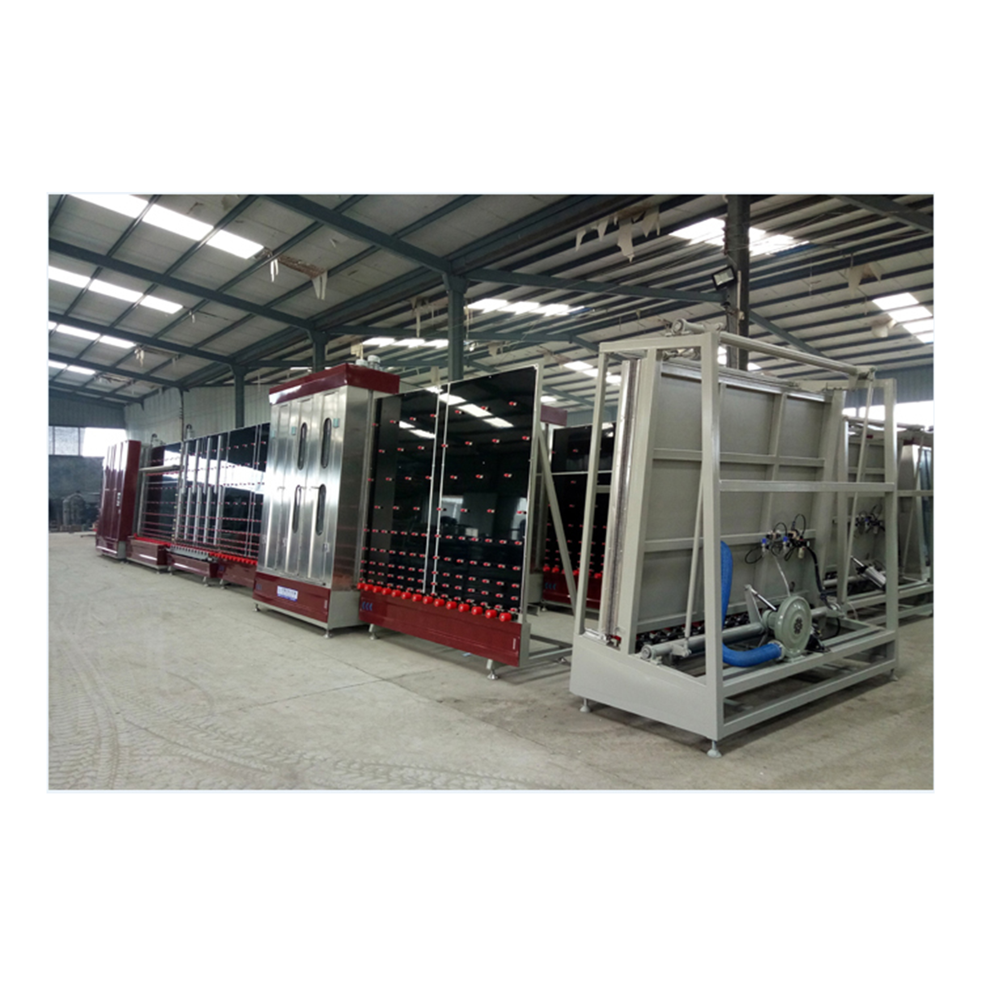 Flat insulating glass production line machine