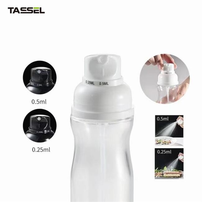 Clear Oil Spray PET Bottle 250ml 3OZ Plastic Bottle For Healthy Diet Cook