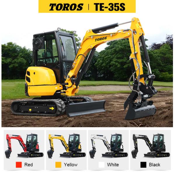 Compact Reliable TE-35s Mini Hydraulic Excavator With 0.09m3 Bucket Capacity