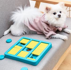 China Diy Puppy Puzzles Games Dog Treat Dispenser Puzzle Treat Dispenser For Dogs Training Funny Feeding wholesale