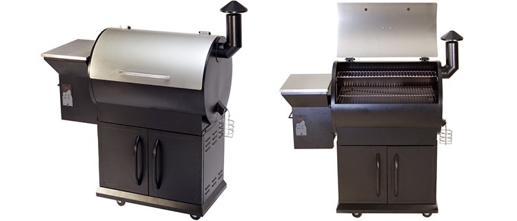 BBQ Smoker Barrel Fuel Wood Chip Burning Grills Stainless Steel Charcoal Grill