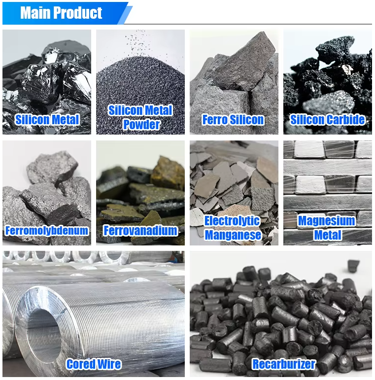 Ferrosilicon product samples