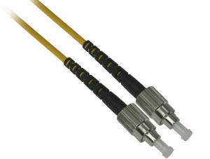 China 3.0mm Yellow FC Fiber Optic Patch Cables Simplex Singlemode LSZH Sheath wholesale