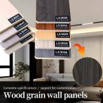 Wood Grain Bamboo Charcoal Wall Board Wood Veneers 5mm 8mm