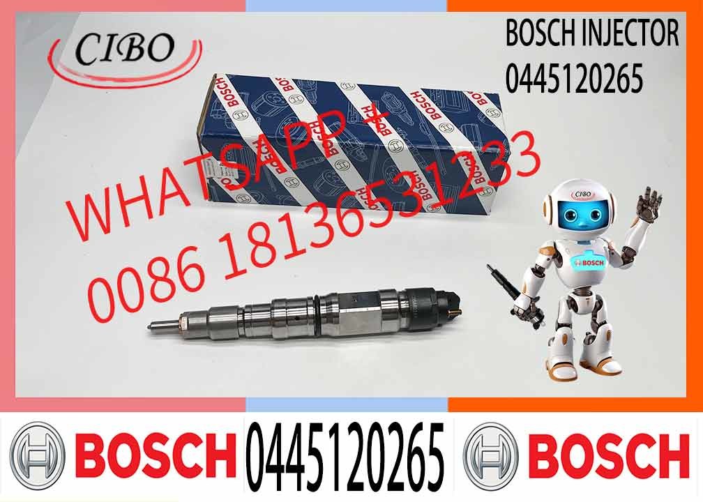 High Quality New Fuel Injector 0445120265 for Diesel Engine WP12