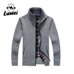 Autumn Thicken Plus Polyester Black Thick Velvet Sweater Utility Male Clothing