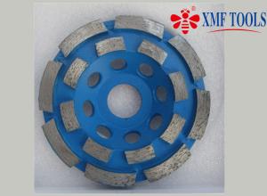 China Double Row Up 9 &quot; 4.5 &quot; 4 Inch Concrete Grinding Wheel For Angle Grinder Blue wholesale