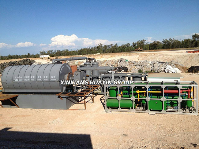 3 Ton Portable Plastic Pyrolysis Plant 40ft Container