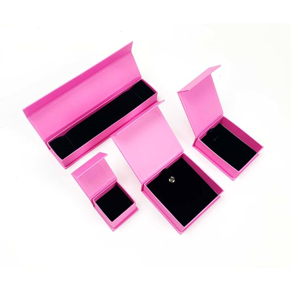Custom Logo Printed Cardboard Jewelry Necklaces Ring Magnetic Closure Box For Gift Packaging
