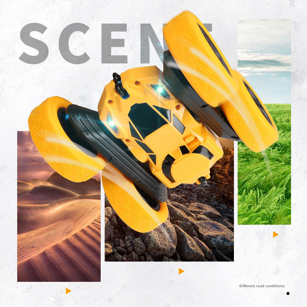 Direct Charge 4WD RC Stunt Car 2 Sided 360 Rotation Gifts for Boys Girls Kids Age 6