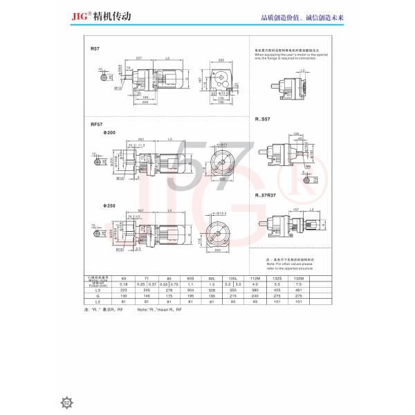 R Series Rigid Helical Gear Reducer Tooth Flank Helical Gear Units