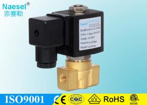 China High Pressure 3 Way Normally Closed Solenoid Valve 1 / 4 NPTF Brass / Ss Material wholesale