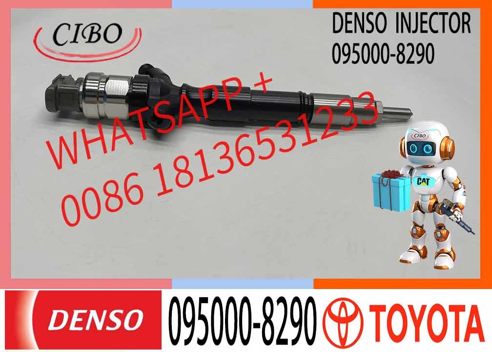 Common Rail Injector 095000-8290,23670-09330,23670-0L050 for 1KD-FTV 3.0L Diesel Engine