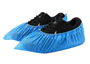 China Transparent Waterproof PE Medical Shoe Cover High Stretchability wholesale