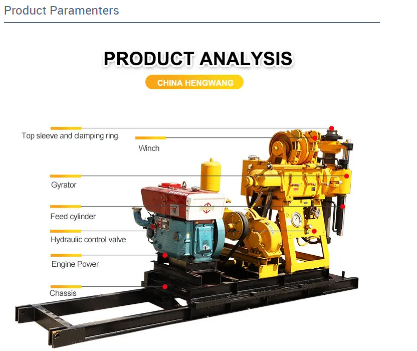 Portable Hydraulic Water Well Drilling Rig Soil Drilling Machine For SPT