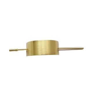 China Porcelain Decorative Hair Sticks Vintage Style Golden Metal For Women 6.2x2x2.5cm wholesale