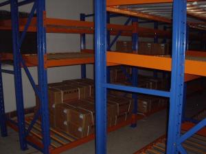 China galvanized selective Carton flow rack , Long span gravity flow shelving wholesale