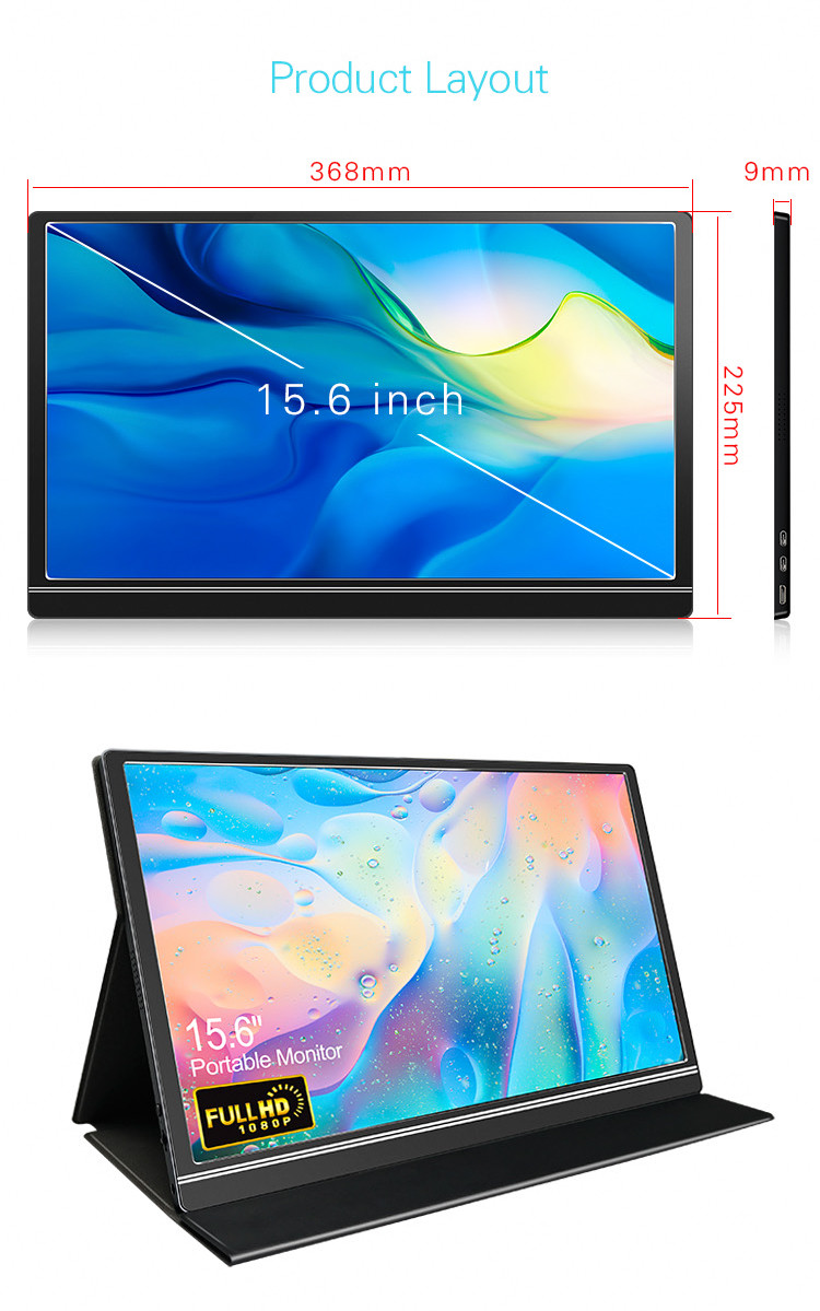 250cd/M2 Portable Touch Monitor